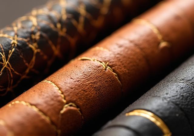 Grips de cuero artesanal y caucho de alta fricción